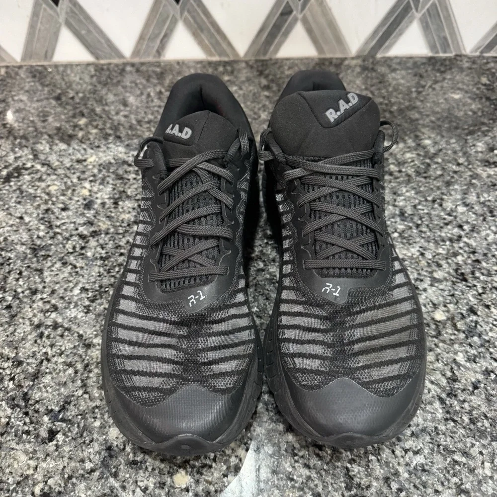 RAD R1 Shoes Mens Size 13 Triple Black Training Athletic Gym Running CrossFit
